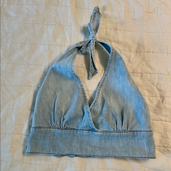 🎈 Guess Denim Halter Bralette - Picture 2 of 10